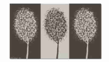 Obraz XXL drzewo 11 - 120x70cm design na płótnie brąz beż ale obrazy