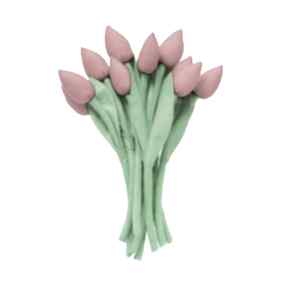 Tulipany - bukiet szytych kwiatów dom jobuko