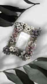 Ramka na zdjęcia 10x15 cm z sztucznymi kwiatami kartkowelove, ręcznie robiona, sztuczne kwiaty