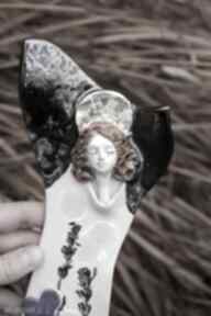 Anioł lawenda ceramika enio art, komunia, chrzest, na aniołek, dla dziecka