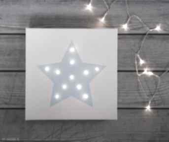 Pomysł na świąteczny prezent: świecący obraz gwiazda lampka dekoracja pokoik dziecka cosniecos