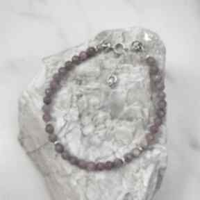 Rubin srebro 925-bransoletka