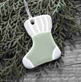 Skarpeta, but choinka stroik: ozdoba świąteczna zawieszka ceramiczna dekoracje pracownia