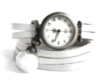 Zegarek - bransoletka pióra skórzany: kuli - prezent zegarki