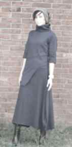 Classic form komplet spódnica bluzka bawełniany wygodny sukienka