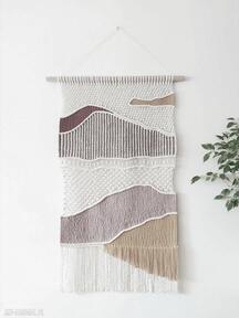 Duża z wełną dekoracje home makrama, macraweave, makatka, gobelin, styl boho