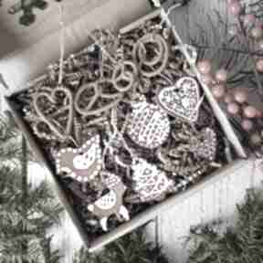 Pod choinkę prezent: zestaw zawieszek na jak z piernika nr 3 dekoracje świąteczne badura