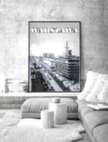 Warszawa, warsaw - plakat - poster grafika, A3 lag print