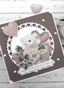 na „bądź moją walentynką” 2 scrapbooking kartki