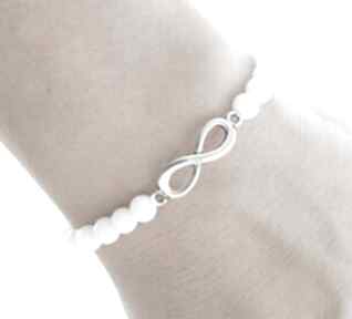 Simply charm white jade with infinity jadeit nieskończoność