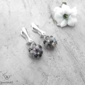 Kolory turmalinu - jewelsbykt srebrne klipsy, kulki, biżuteria z kamieniami, turmalin, kolorowe