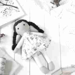Lalka różowo biała w kotki szycioteka szmaciana - lala dla dziewczynki, laleczka na prezent
