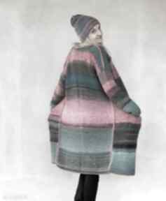 Multikolorowy kardigan ubrania the wool art sweter, wełniany, kolorowy