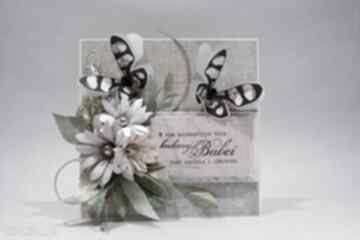 Dla babci w pudełku scrapbooking kartki marbella babcia, życzenia, podziękowanie