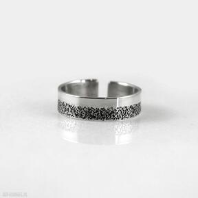 Niebo i ziemia - srebrna obrączka S, L, XL ostatnie sztuki 2101-02 caltha, pierścionek