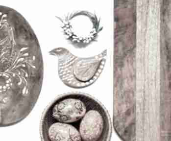 Kurka wielkanocna dekoracje wooden love, ceramiczna, wielkanoc, kogut, ptak, ozdoby