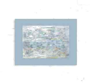 Kolorowy obrazek 30x40, nowoczesna grafika na ścianę, morze rysunek do sypialni, abstrakcja