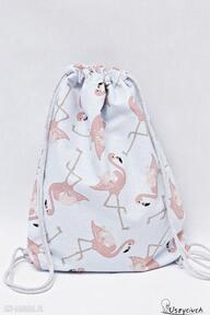 flamingi uszyciuch worek, plecak, torba, worko