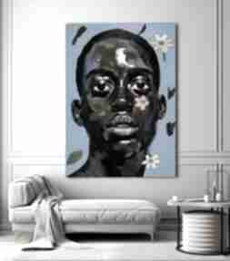 Plakat mężczyzna kolor portret - format 61x91 cm plakaty hogstudio, desenio, kolorowy do domu