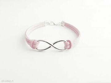 Pink infinity ilovehandmade bransoletka, nieskończonośc, znak