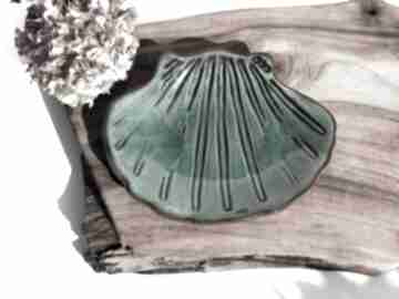 Talerzyk na biżuterię - muszla morska duża ceramika tyka - muszelka, prezent