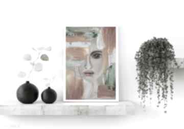 Wydruk " kolor kobiety - miedź" plakaty margo art obraz do salonu, abstrakcyjny, sypialni