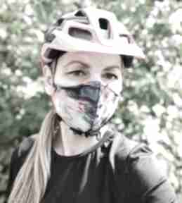Maska ochronna na rower kolorowa z filtrem. Antysmogowa sportowe bellafeltro