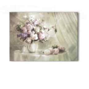 Obraz - koliber, kwiaty wydruk na płótnie lili arts, plótno, natura, owoce