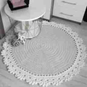Dywan ze bawełnianego 110cm misz masz dorota okrągły, sznurka, szydełkowy, dla dziecka
