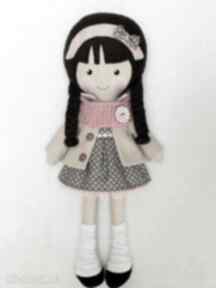 Malowana lala magdalena z wełnianaym szalikiem lalki dollsgallery, zabawka, przytulanka