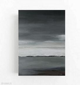 Morze minimalistyczne - obraz akrylowy formatu 50x70 cm paulina lebida, akryl