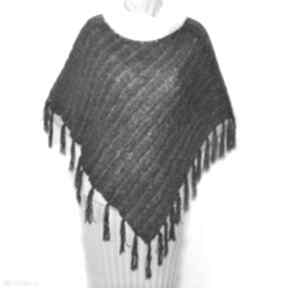 Ponczo ręcznie robione na drutach, handmade 6 poncho aleksandrab