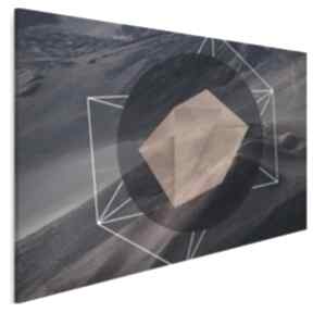Obraz na płótnie - geometria 120x80 cm 40001 vaku dsgn bryła, nowoczesny, góry, abstrakcja