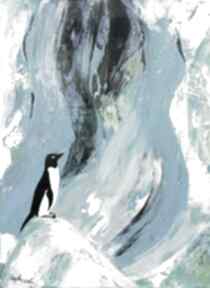 Icebreakers - na szczycie ewamosciszko obraz pingwiny, zima, krajobraz, arktyka, lodowce
