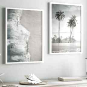 50x70 cm palmy i plaża 75 plakaty futuro design plakatów, do salonu zestaw, obrazek