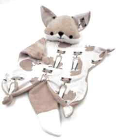 Przytulanka lis dla niemowląt maskotki bett for babies lisek, kocyk minky, fox, baby shower