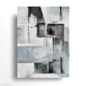 akrylowy formatu 60x80 cm paulina lebida obraz, płótno, akryl, abstrakcja