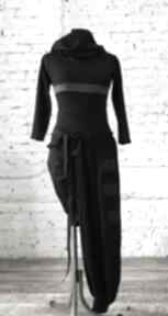 Lalbay kombinezon sukienka dresowy czarny luźny wymyślny wygodny