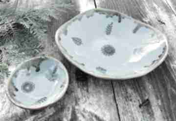 Komplet ceramicznych miseczek c397 ceramika shiraja misy - ceramiczne, kamionkowe, miski