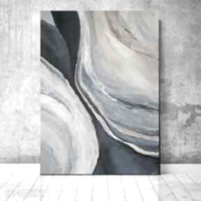 Abstrakcja - obraz akrylowy formatu 40x60 cm paulina lebida akryl, płótno
