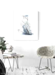 Grafika 40x50 cm wykonana ręcznie 3493443 art krystyna siwek obraz do salonu, czarno biała