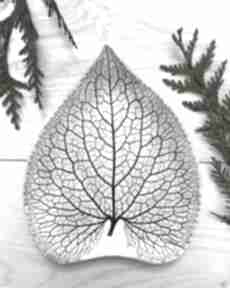 Dekoracyjny liść ceramiczny ceramika ana roślinny talerzyk, organiczny