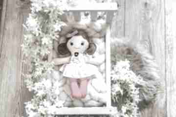 Lalka pyzunia - elunia 31 cm maly koziolek - dla dziewczynki, chrzest, roczek, pierwsza