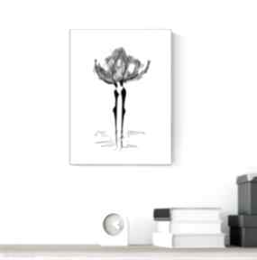 Grafika A4 wykonana ręcznie, abstrakcja, elegancki minimalizm, obraz do salonu art krystyna