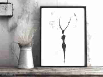abstrakcja, romantyczny, minimalizm - myśli moje 41 art krystyna siwek skandynawskie, obraz