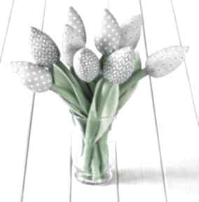 szary bawełniany dekoracje myk studio tulipany, bukiet, kwiaty, prezent, wiosna