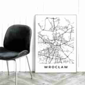 mapa - format 50x70 cm hogstudio plakat, wrocław, plakaty, na prezent, wrocławia