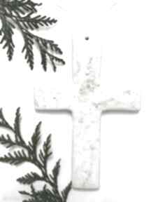 Krzyżyk artystyczny - krzyż chrzest dekoracje