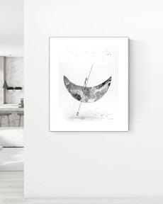 Grafika 40x50 cm wykonana ręcznie, 3450478 dom art krystyna siwek obraz do salonu, czarno biała