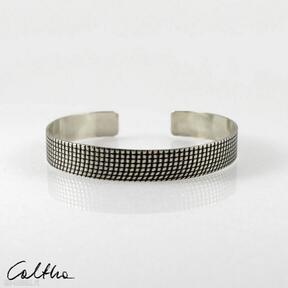 Kratka - mosiężna bransoleta 2205-08 caltha, regulowana, prost minimalistyczna biżuteria